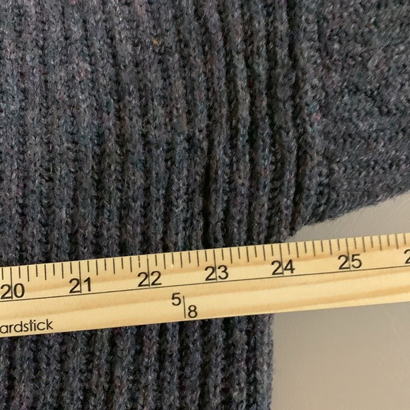 Crew Women’s Shetland 100% Wool Cardigan Size L Gray - Picture 3 of 6